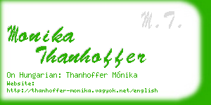 monika thanhoffer business card