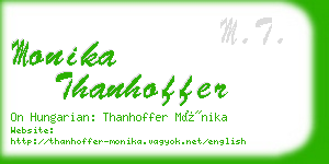 monika thanhoffer business card